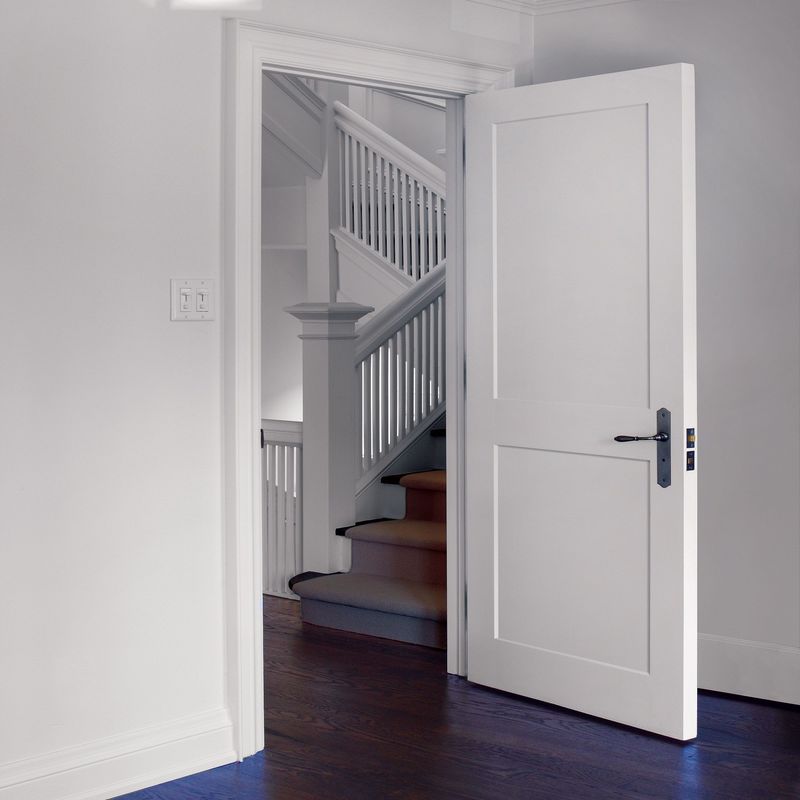 Puertas de habitación de madera de polímero estilo europeo de lujo interior Puerta de madera diseño moderno