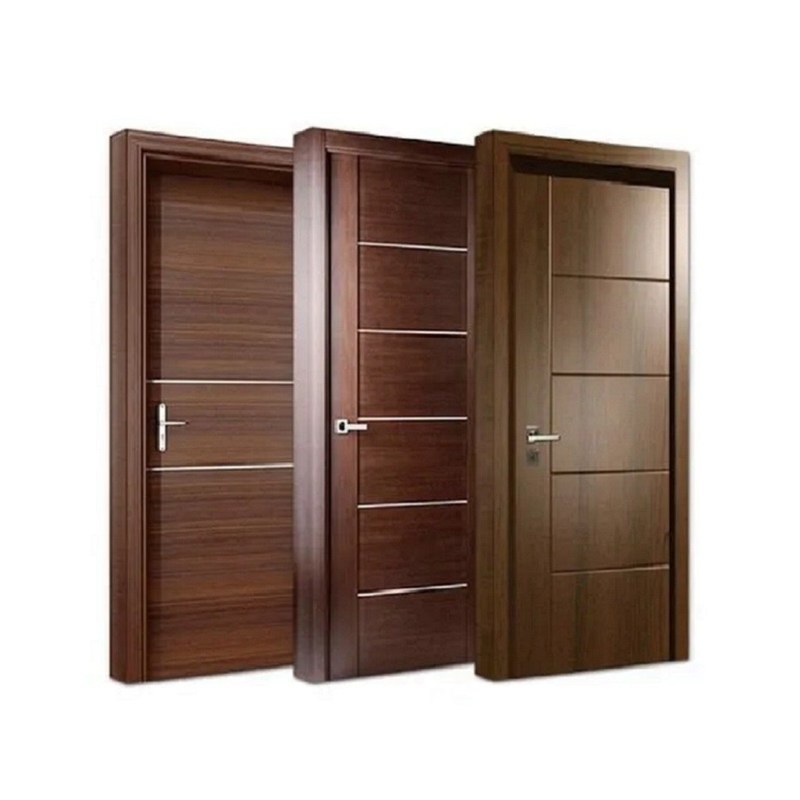 Junta de MDF sólida Veneer de madera YALIG impermeable puertas interiores de madera personalizadas de diseño moderno puertas interiores de casa