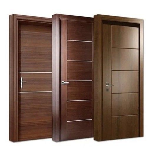 Puertas interiores modernas impermeables personalizadas para casas Puerta de habitación interior de carilla de MDF