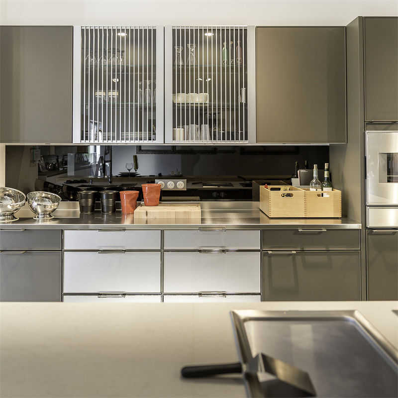 Muy ODM / OEM YALIG Cuarzo de piedra modular gabinete de cocina para Alibaba 2022 de lujo