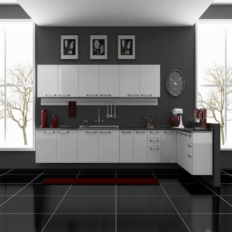 Gabinete de cocina modular de estilo italiano YALIG con accesorios de hardware Blum y zapatos