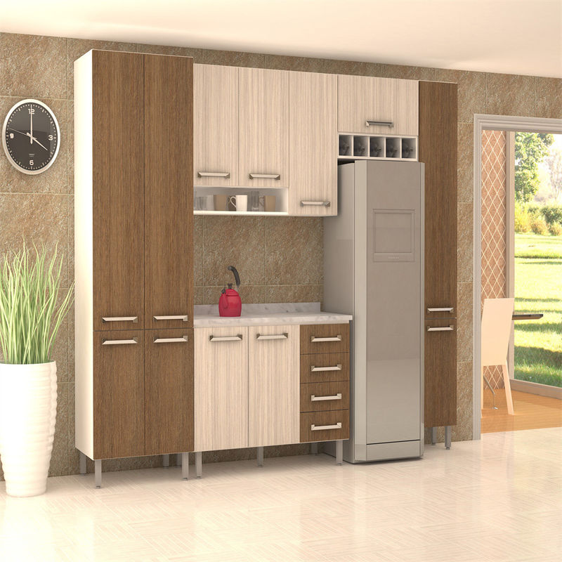 Gabinete de cocina modular de estilo italiano YALIG con accesorios de hardware Blum y zapatos