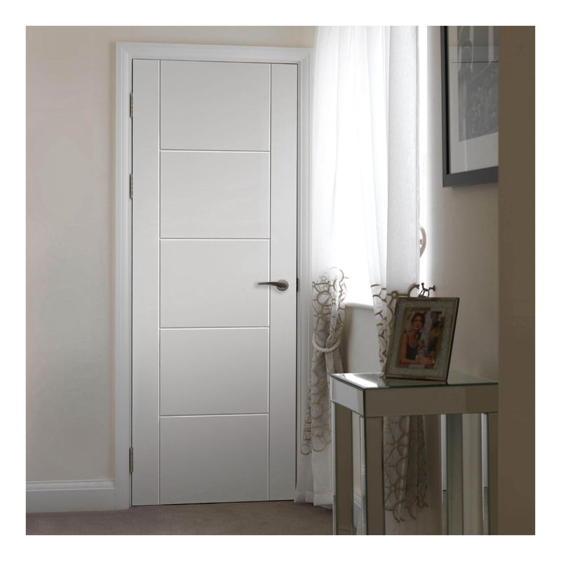 Puerta de interior de madera sólida para habitación de hotel 190-210cm Puertas de madera