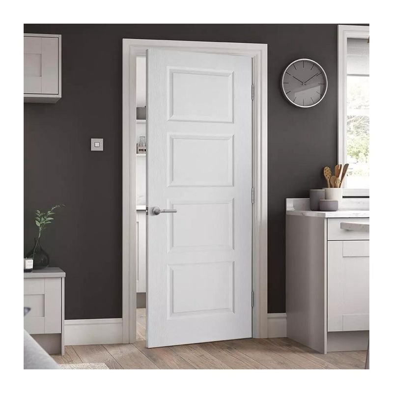 Puerta de habitación de madera maciza impermeable YALIG Modern Design Puertas de interior de polímero profesional