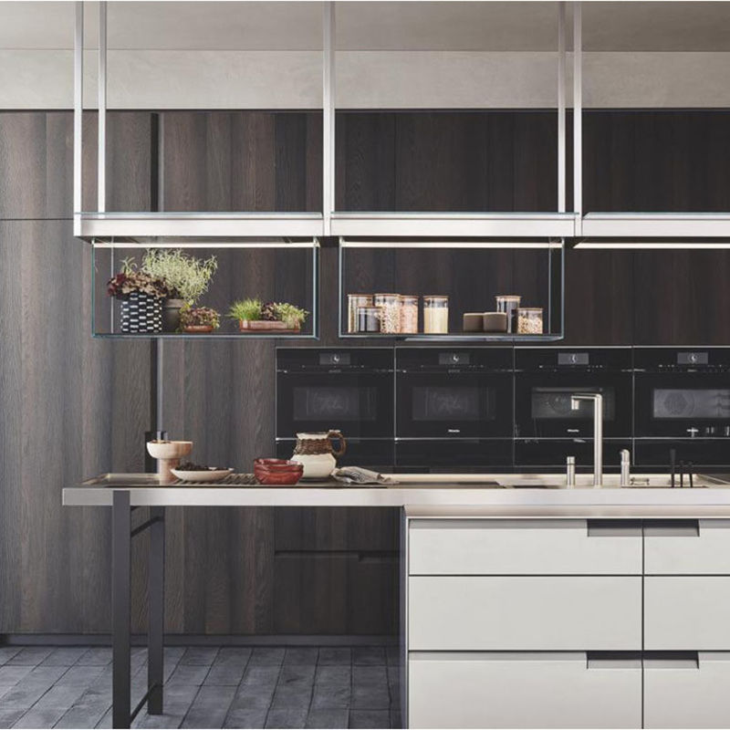 Armarios de cocina de color mate con chapa personalizada La combinación perfecta de estilo y función