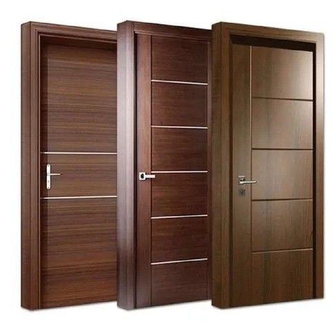 Puerta de la habitación interior de tablero de MDF y chapa de madera sólida para el espacio de vida de estilo americano