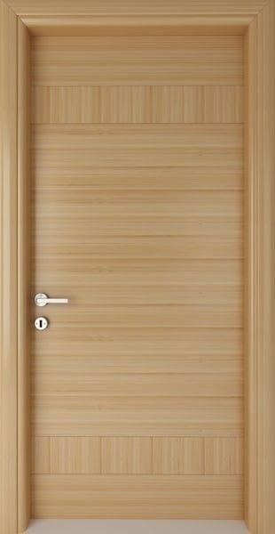 100% Protección Ambiental Tamaño a medida Puerta interior de madera sólida moderna para el final de la casa