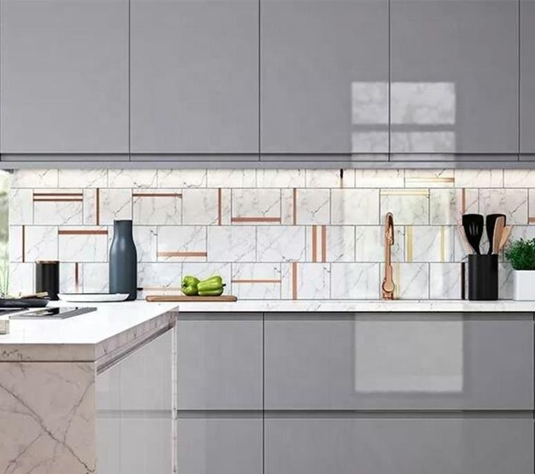 Customizar el gabinete de cocina muy ODM / OEM para el diseño moderno