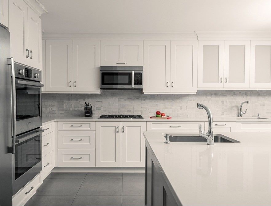 Cabinet de cocina de estilo europeo de tamaño personalizado con diseño moderno y garantizado