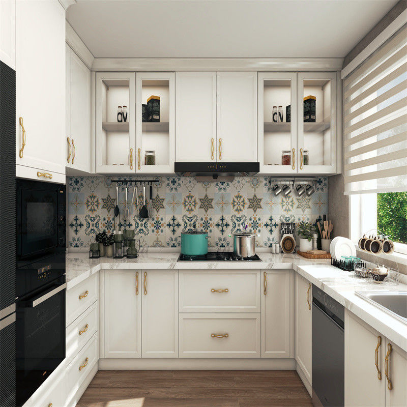 Transforme su cocina con los armarios de madera sólida de lujo YALIG y los accesorios de la caja de arroz