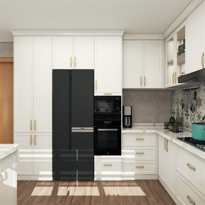 Transforme su cocina con los armarios de madera sólida de lujo YALIG y los accesorios de la caja de arroz