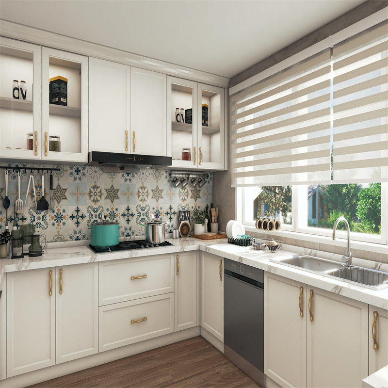 Transforme su cocina con los armarios de madera sólida de lujo YALIG y los accesorios de la caja de arroz