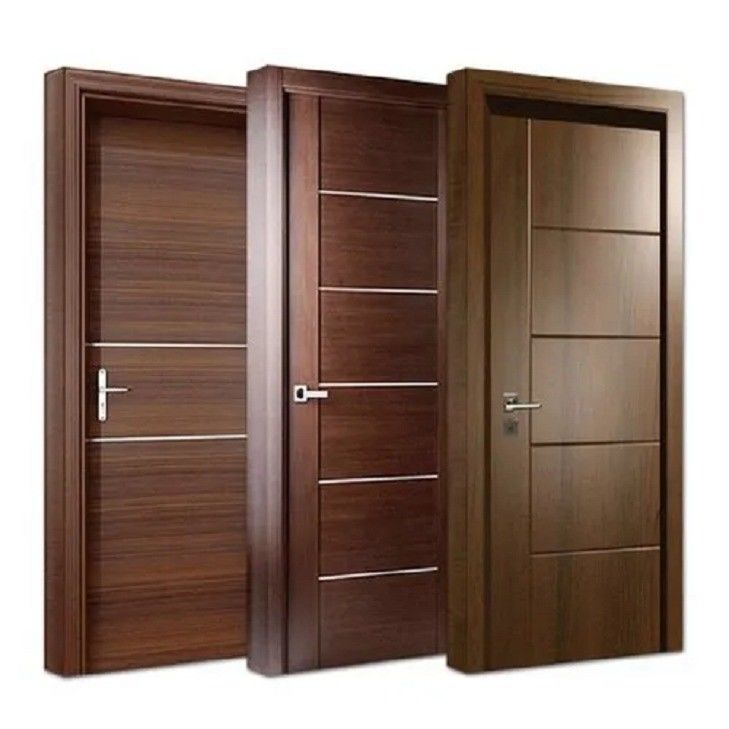 Tamaño personalizado 100% Protección ambiental Puerta interior de madera sólida de lujo para casa