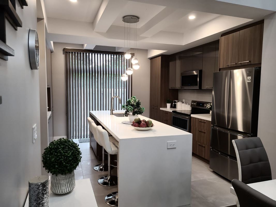 Unidades de cocina de lujo de diseño moderno conjunto gabinete de muebles para la renovación de cocinas antiguas