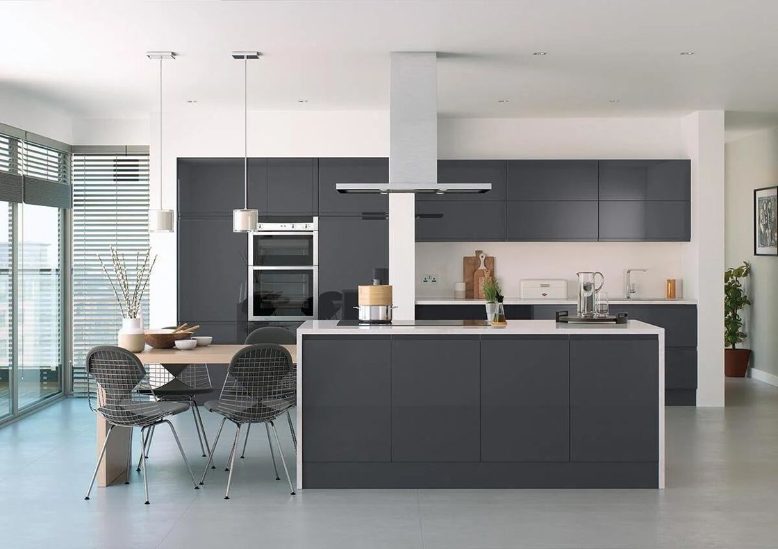 Unidades de cocina de lujo de diseño moderno conjunto gabinete de muebles para la renovación de cocinas antiguas