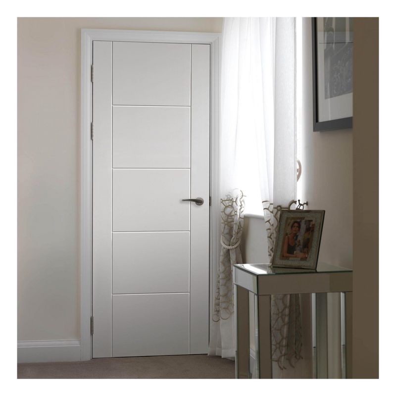 Puerta de madera impermeable personalizada para el interior del dormitorio de estilo moderno 190cm-210cm MDF