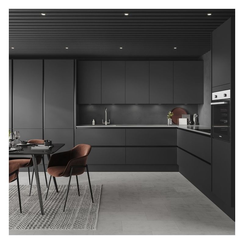 Flat Pack Kitchen Cabinetry Conjunto de gabinetes de cocina equipados con un diseño y accesorios modernos