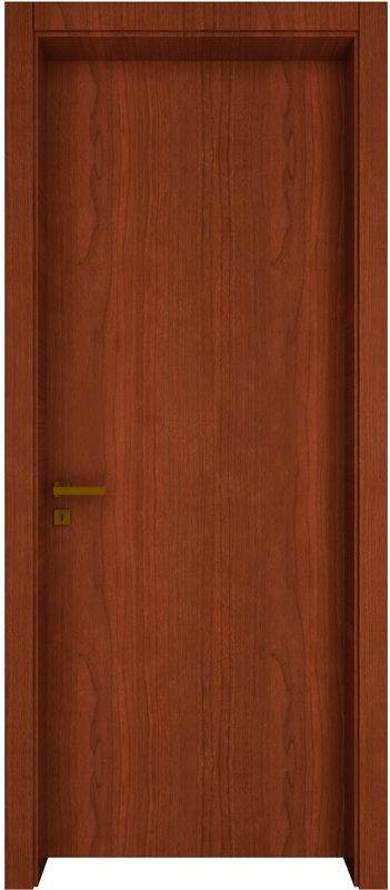 Puertas interiores de madera maciza de lujo de estilo americano con marcos de tamaño personalizado