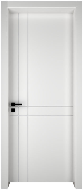 Puertas interiores de madera maciza de lujo de estilo americano con marcos de tamaño personalizado