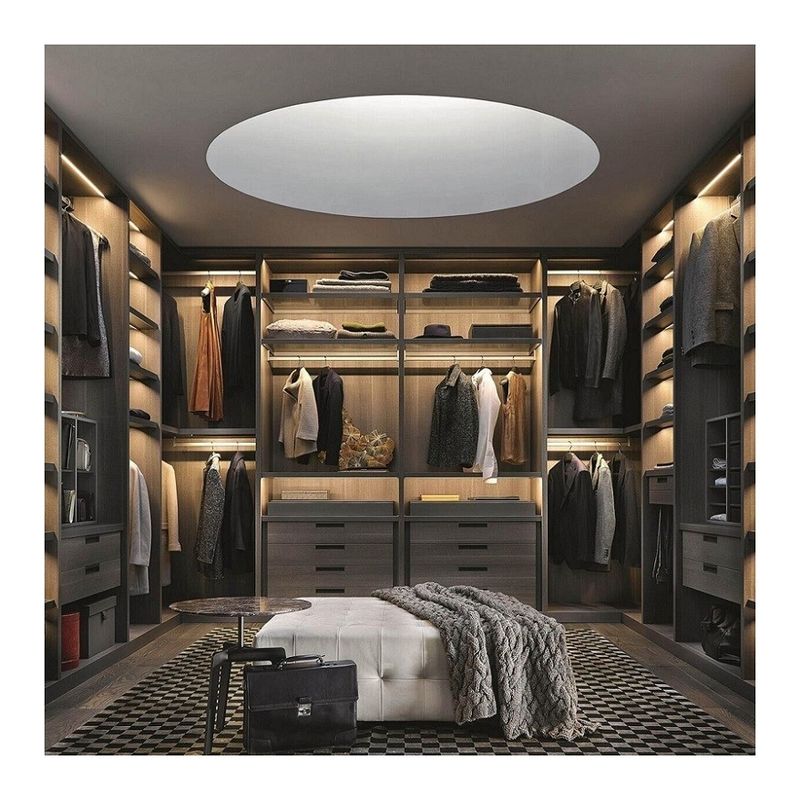 MR HDF Panel estilo de diseño contemporáneo Armario para muebles de dormitorio