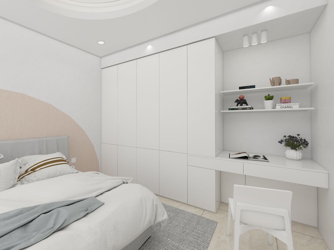 Diseño de armario de niños de madera de alta gama para el armario de pared de dormitorio hecho a medida