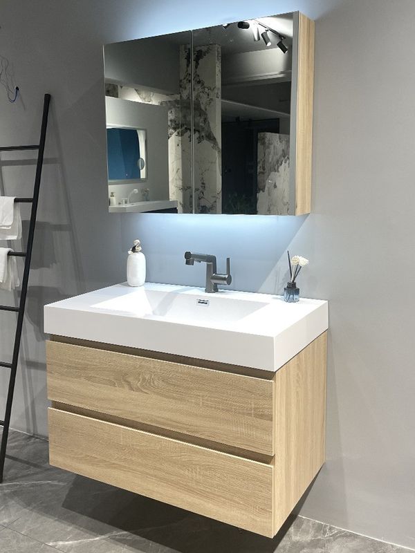 Slides de cajones Hardware High End Set de baño personalizado con material de carcasa MR-MDF