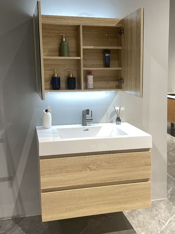 Slides de cajones Hardware High End Set de baño personalizado con material de carcasa MR-MDF