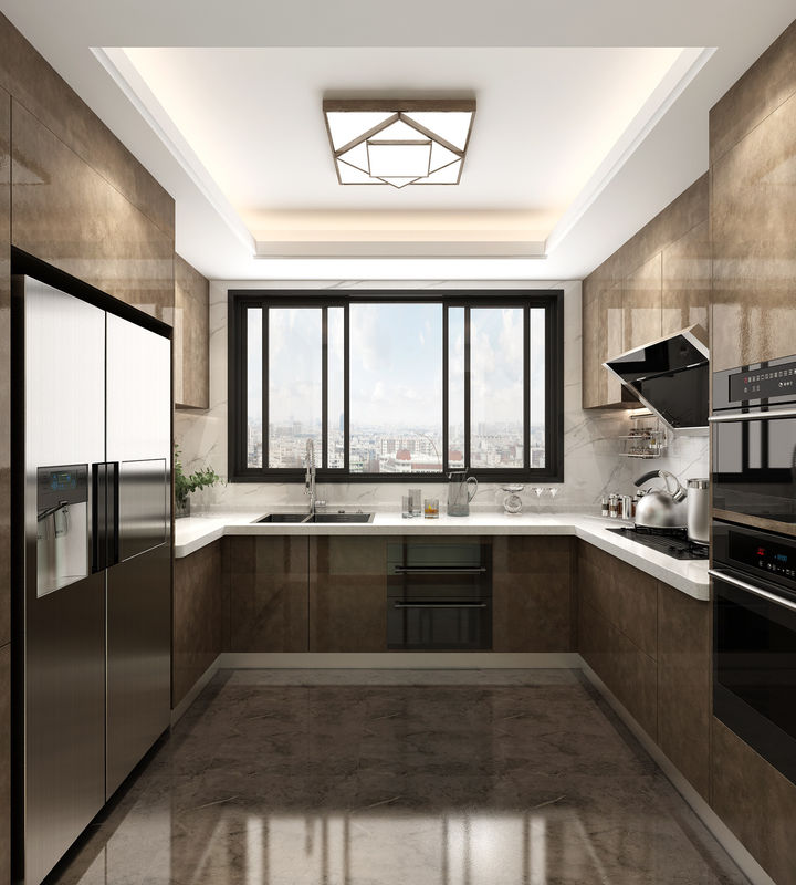 Tamaño personalizado Muebles italianos cocina inteligente gabinetes de pared para estilo de diseño moderno