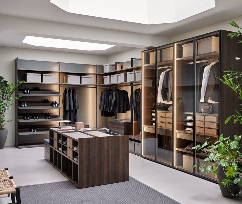 Estilo pop lujo almacenaje personalizado armario de dormitorio en diseño moderno con estilo de madera PANEL