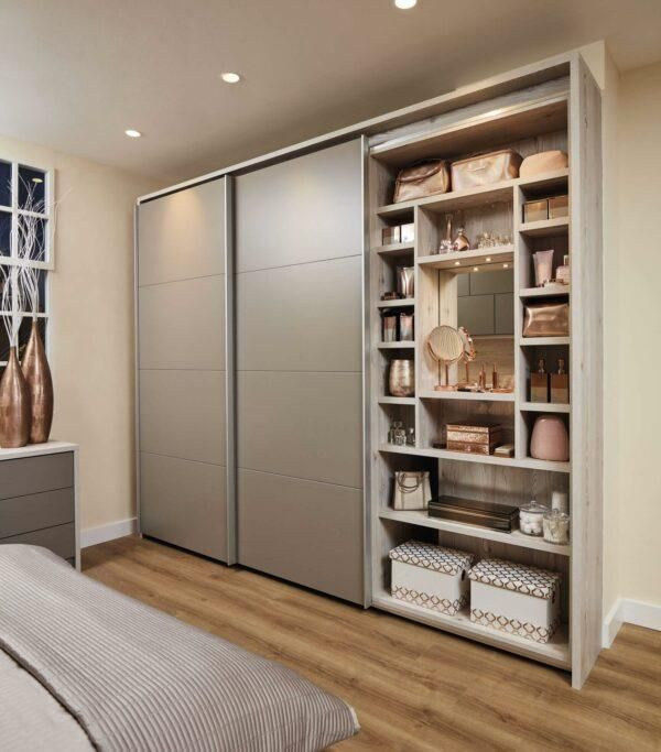 Estilo pop lujo almacenaje personalizado armario de dormitorio en diseño moderno con estilo de madera PANEL