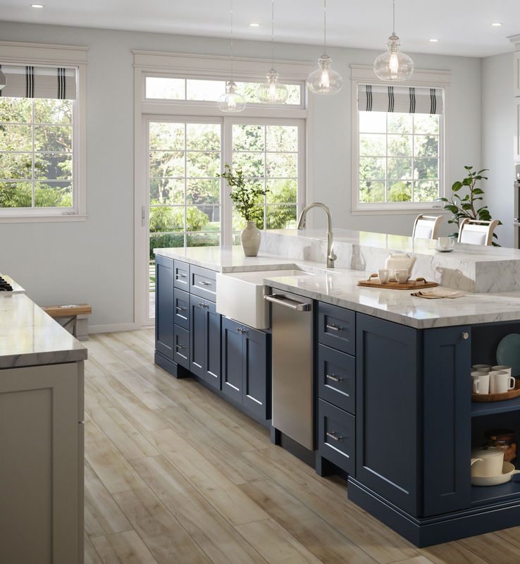 Cabinetero de cocina de estilo shaker de café blanco de madera sólida personalizada para uso comercial y doméstico