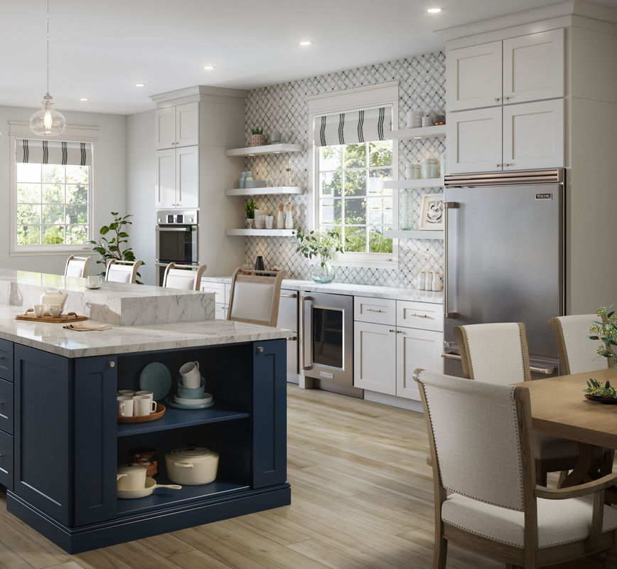 Cabinetero de cocina de estilo shaker de café blanco de madera sólida personalizada para uso comercial y doméstico