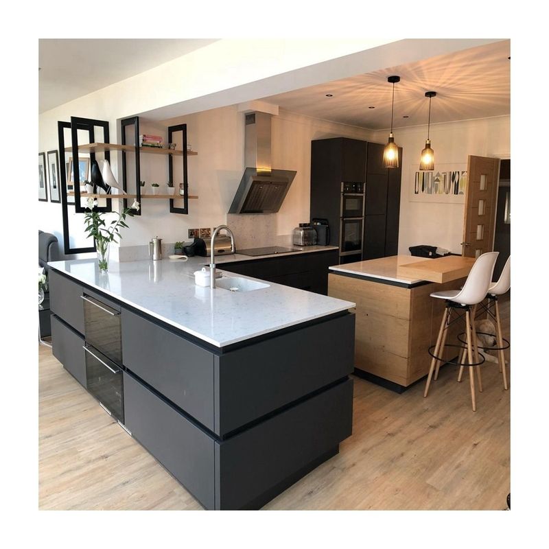 Tamaño a medida Diseño moderno Laca de pintura gabinetes de cocina para la solución completa de la cocina