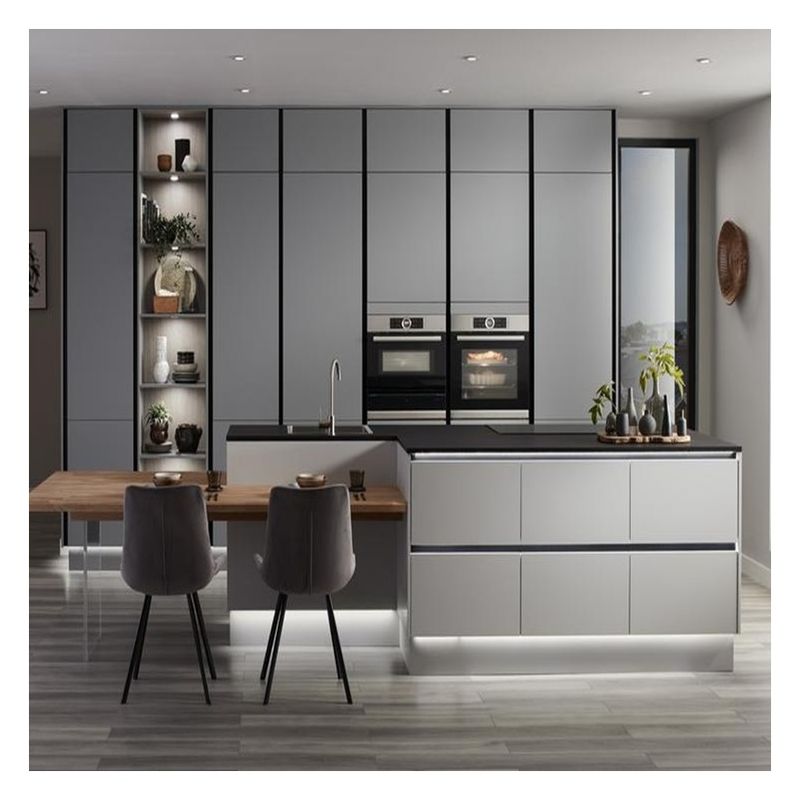 Tamaño a medida Diseño moderno Laca de pintura gabinetes de cocina para la solución completa de la cocina