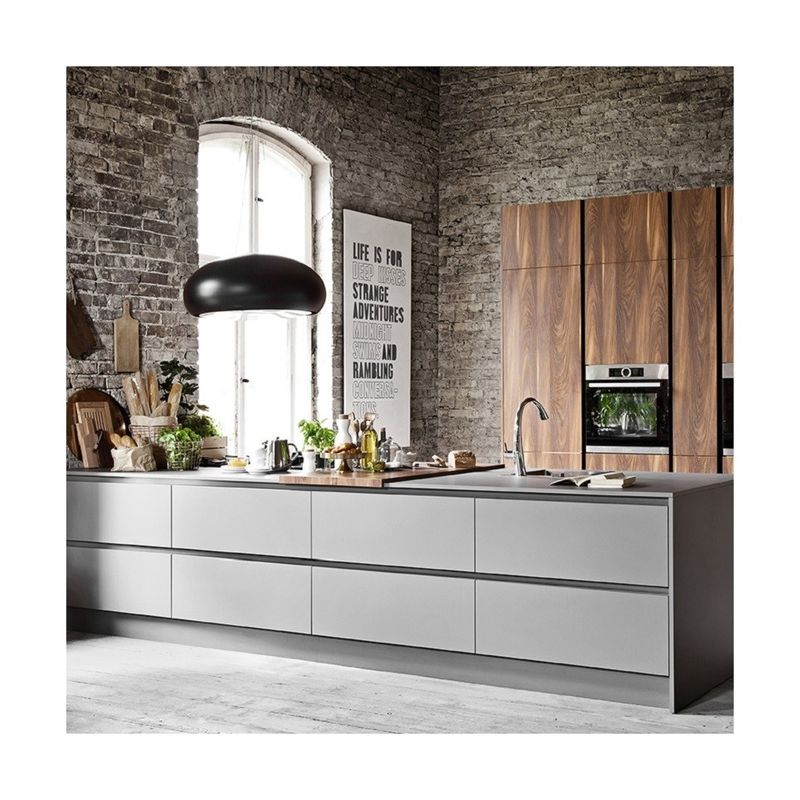 Armoir de pared de cocina inteligente de diseño moderno impermeable con panel de puerta duradero