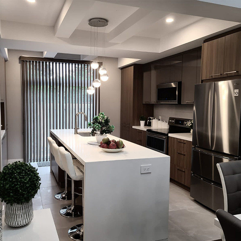 Armoir de pared de cocina inteligente de diseño moderno impermeable con panel de puerta duradero
