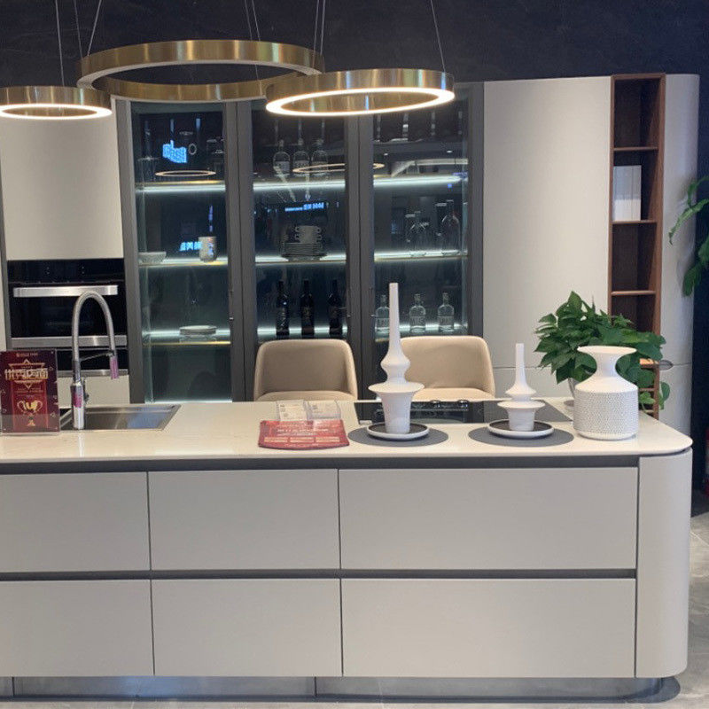 Armoir de pared de cocina inteligente de diseño moderno impermeable con panel de puerta duradero