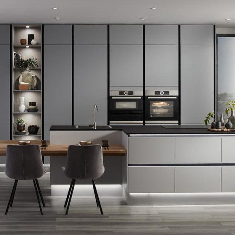 Armoir de pared de cocina inteligente de diseño moderno impermeable con panel de puerta duradero
