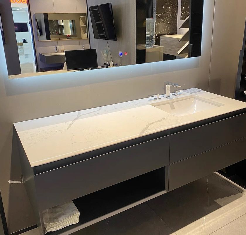Muebles europeos hechos a la medida Comedor de esquina con fregadero Popular y de buen aspecto