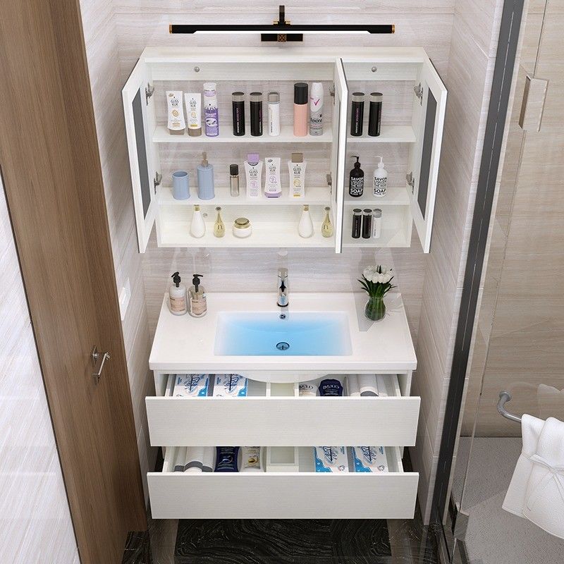 Baño de madera sólida de estilo euro moderno con acabado de puerta de PVC / laca
