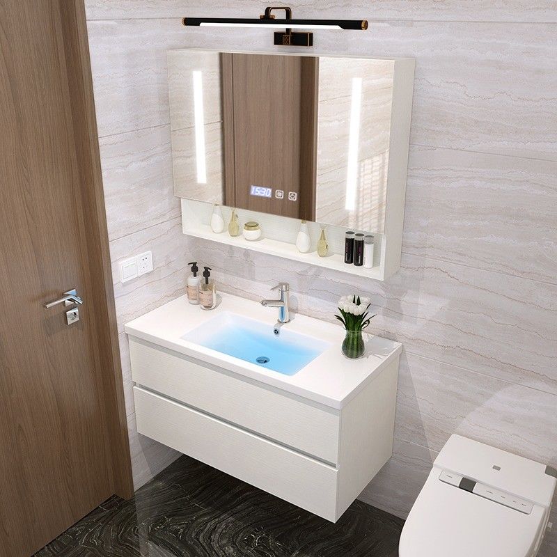 Baño de madera sólida de estilo euro moderno con acabado de puerta de PVC / laca