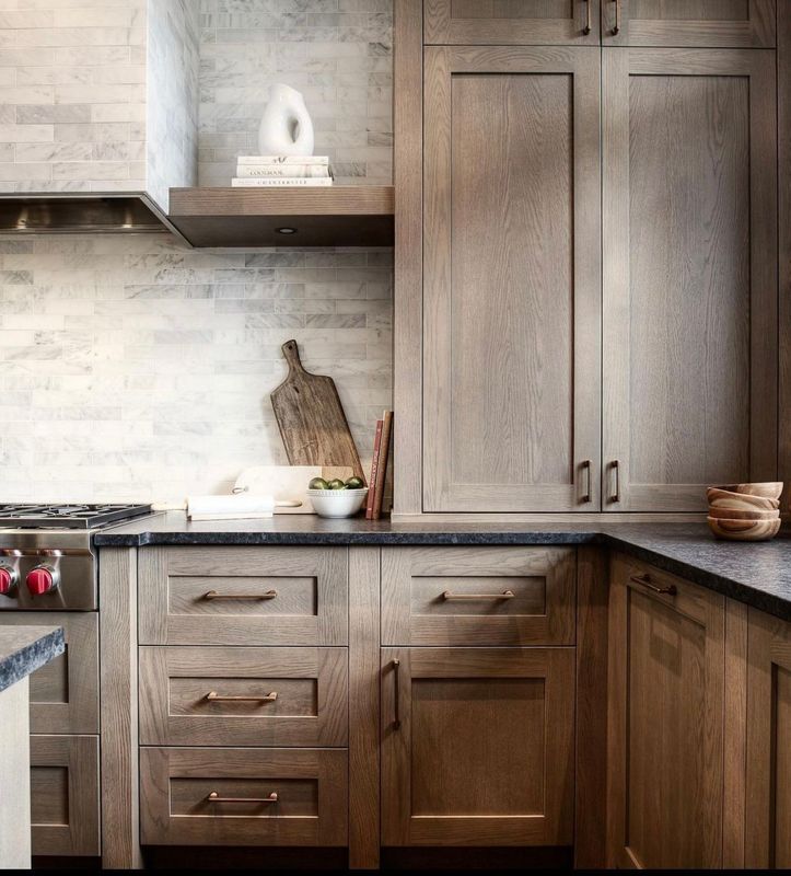 Armario de cocina de conjunto completo de Vietnam con material Mdf grabado en estilo de diseño moderno