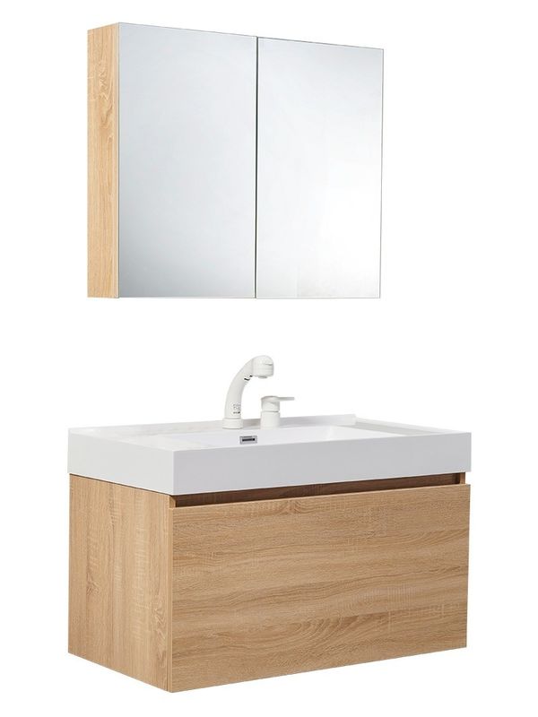 Slides de cajones Muebles de estilo euro Cubierto de baño de doble fregadero colgado
