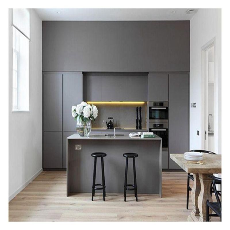CAD / 3D armarios de cocina de madera sólida con isla central