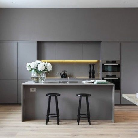 Armarios de cocina modulares de color veneer personalizado Muebles de cocina de laca de madera