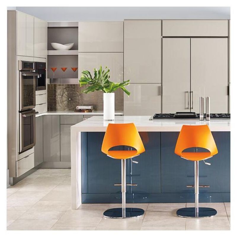 YALIG Shaker Modular azul gabinetes de cocina de color carilla personalizado listo para ensamblar