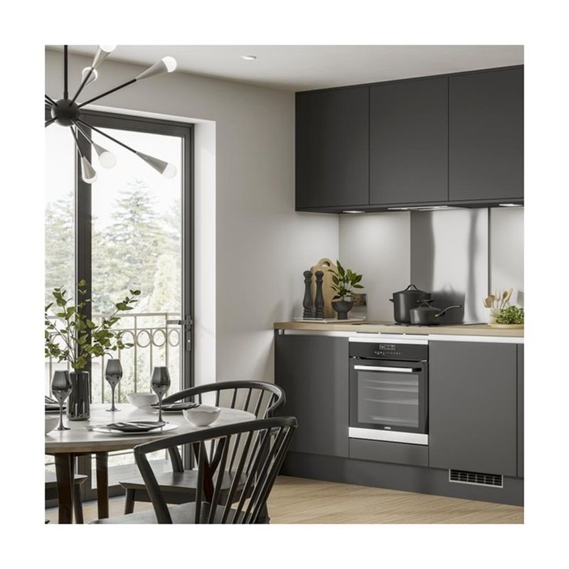 Unidades de gabinete de cocina de laca personalizada moderna con opción de personalización de color de chapa