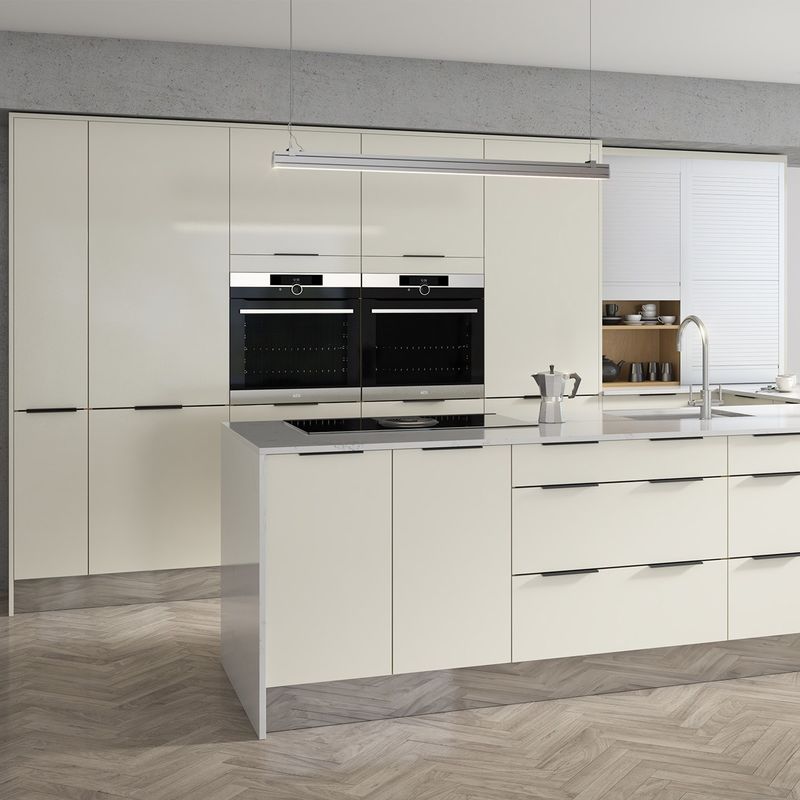 Unidades de gabinete de cocina de laca personalizada moderna con opción de personalización de color de chapa