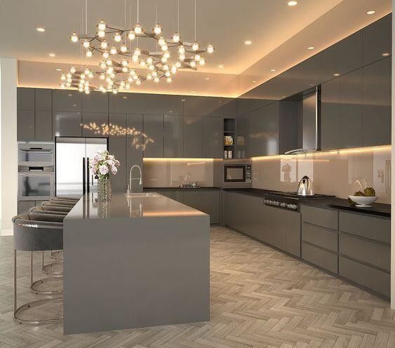 ODM / OEM Set de gabinete de cocina de diseño MDF personalizado para hogares modernos en Filipinas