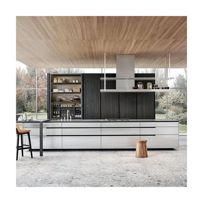 Set de gabinetes de cocina de madera YALIG con ventaja a prueba de agua a prueba de fuego y hardware Blum